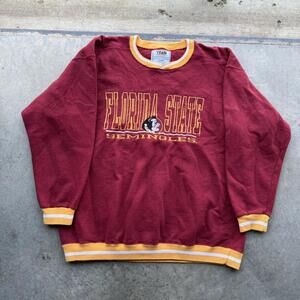 Vintage 90s Florida State Seminoles embroidered sweatshirt size XL made in USA